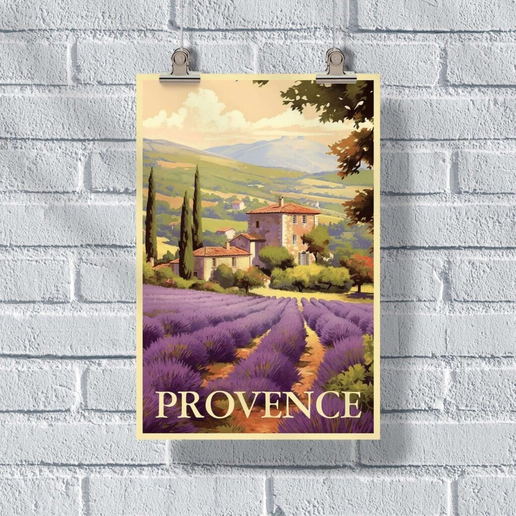 Provence Lavender Fields Poster