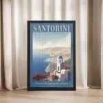 Santorini Uncover The Jewel Of The Aegean Framed Poster