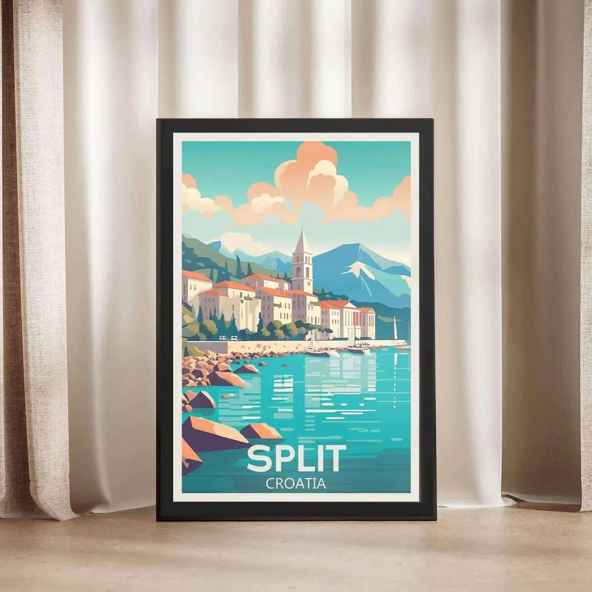 Split Croatia 2 Framed Poster