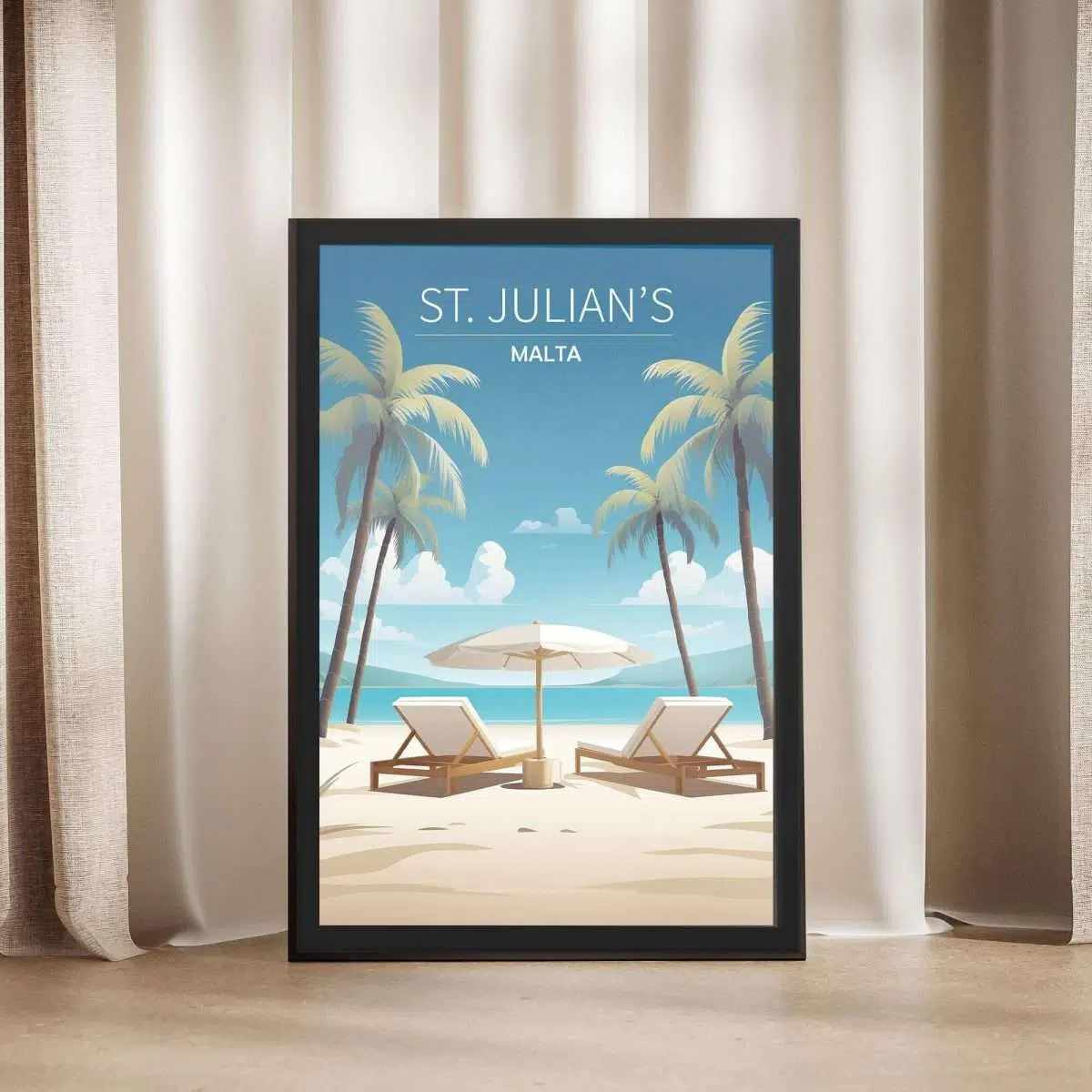 St. Julian's Relaxation Framed Poster