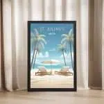 St. Julian's Relaxation Framed Poster