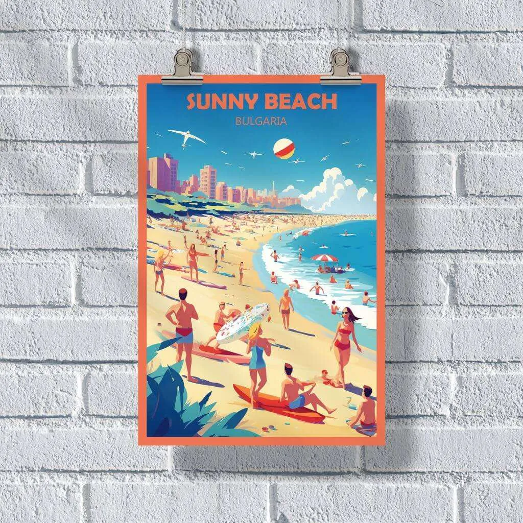 Sunny Beach Bulgaria Poster