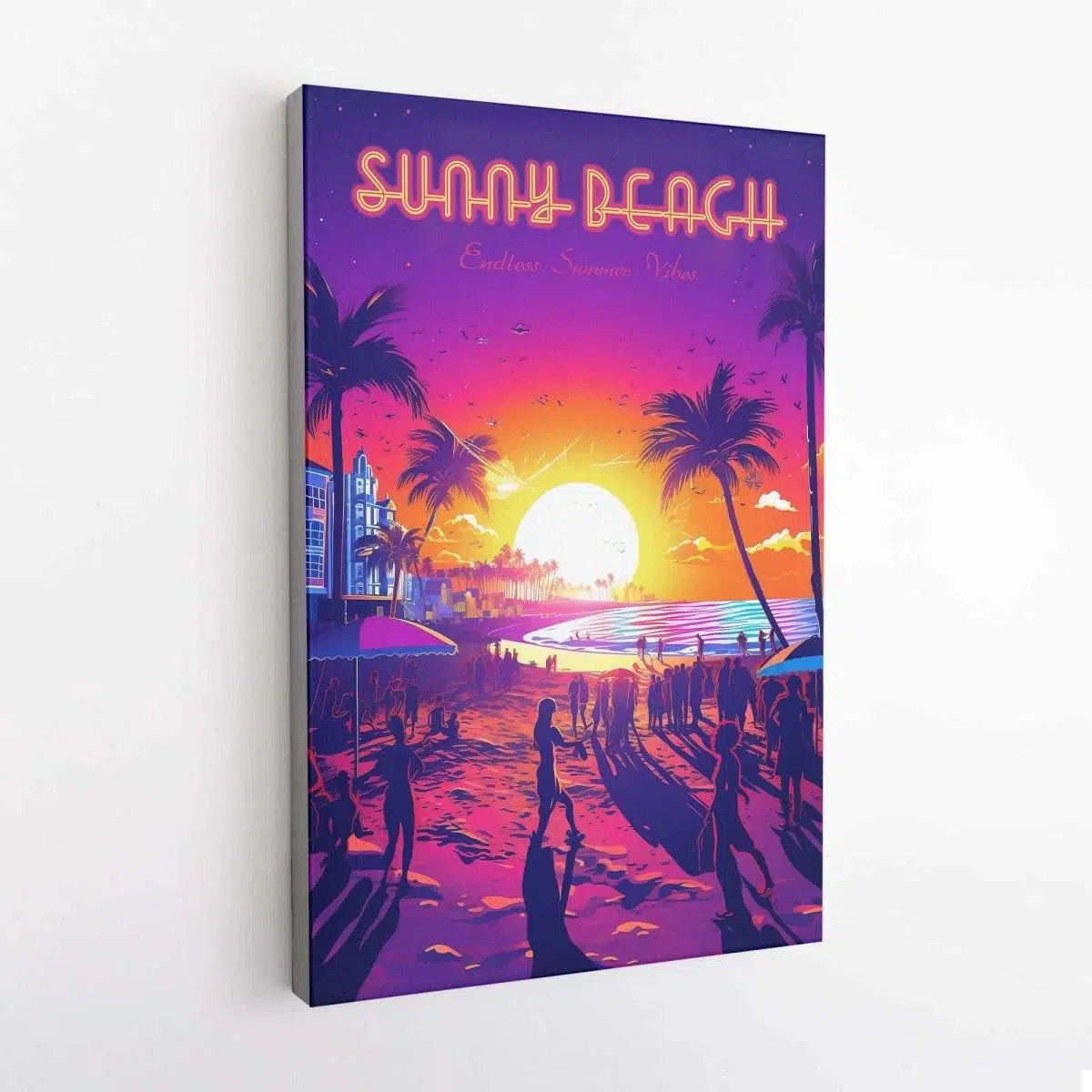 Sunny Beach Endless Summer Vibes Canvas