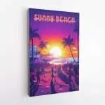 Sunny Beach Endless Summer Vibes Canvas