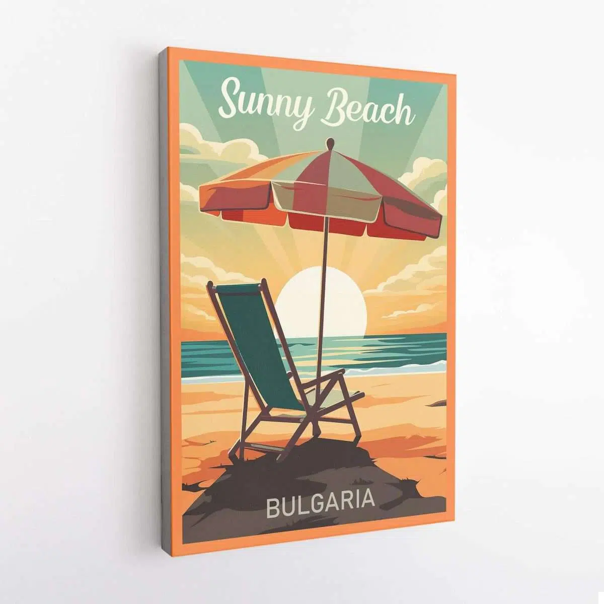 Sunny Beach Relaxing Canvas