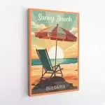 Sunny Beach Relaxing Canvas