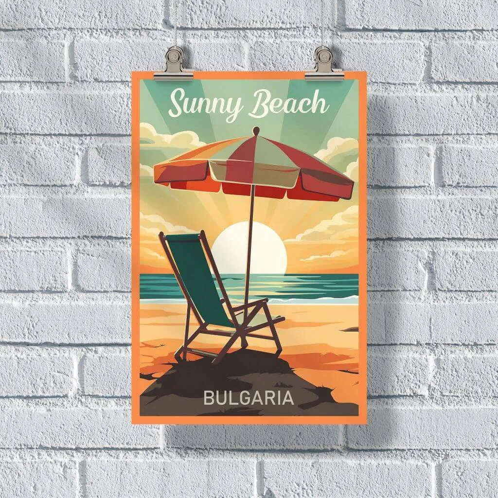 Sunny Beach Relaxing Poster