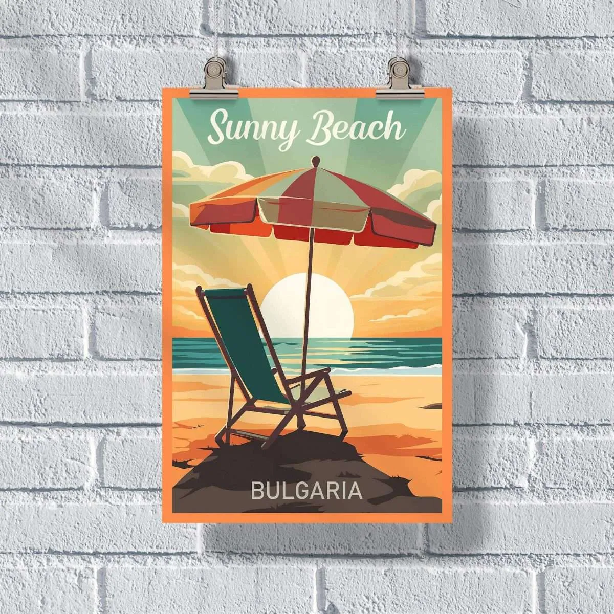 Sunny Beach Relaxing Poster