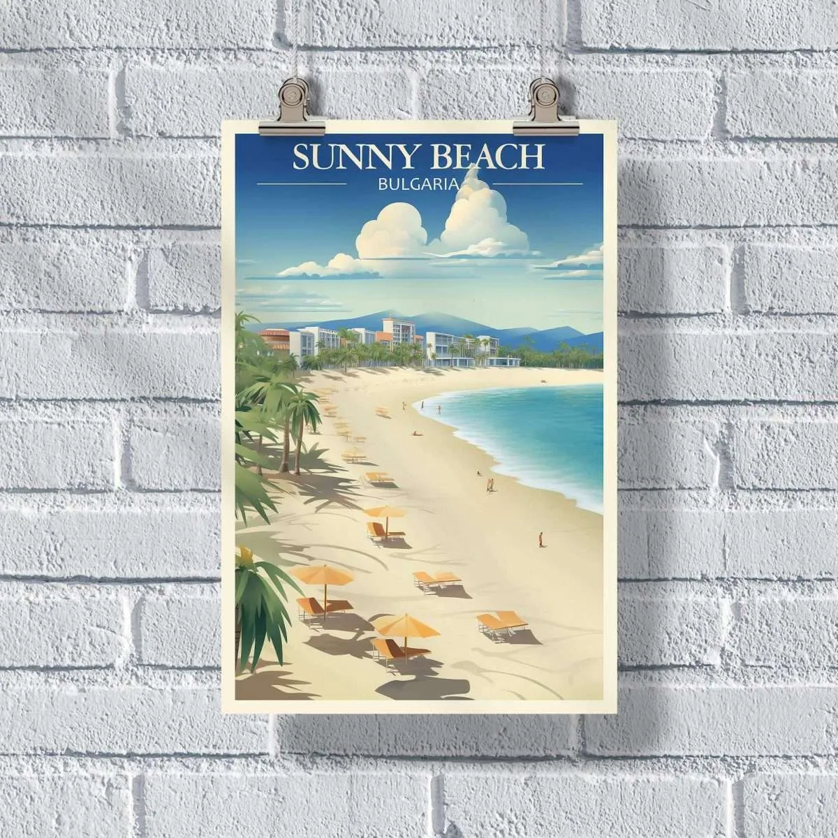 Sunny Beach Serenity Bulgaria Poster