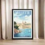 Valletta Grand Harbour 2 Framed Poster