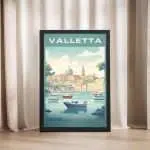 Valletta Grand Harbour Framed Poster