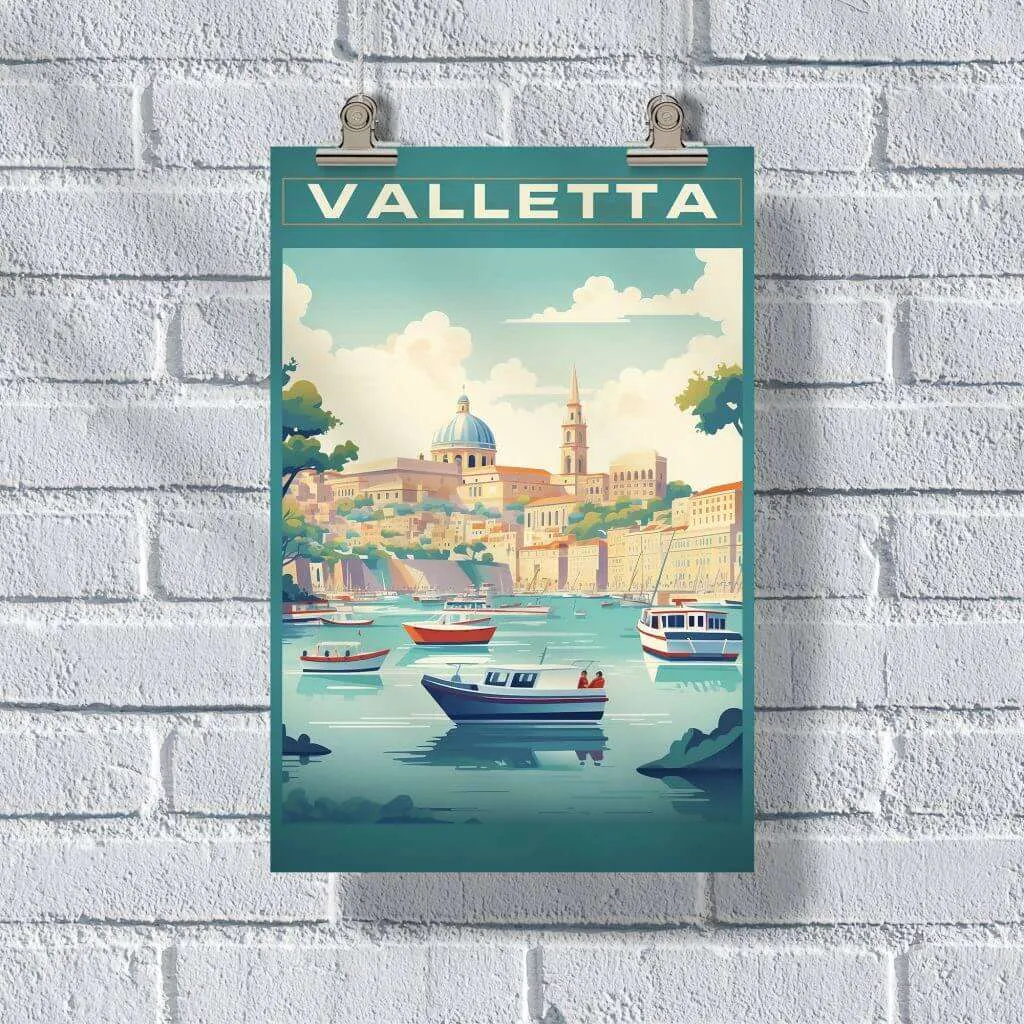 Valletta Grand Harbour Poster