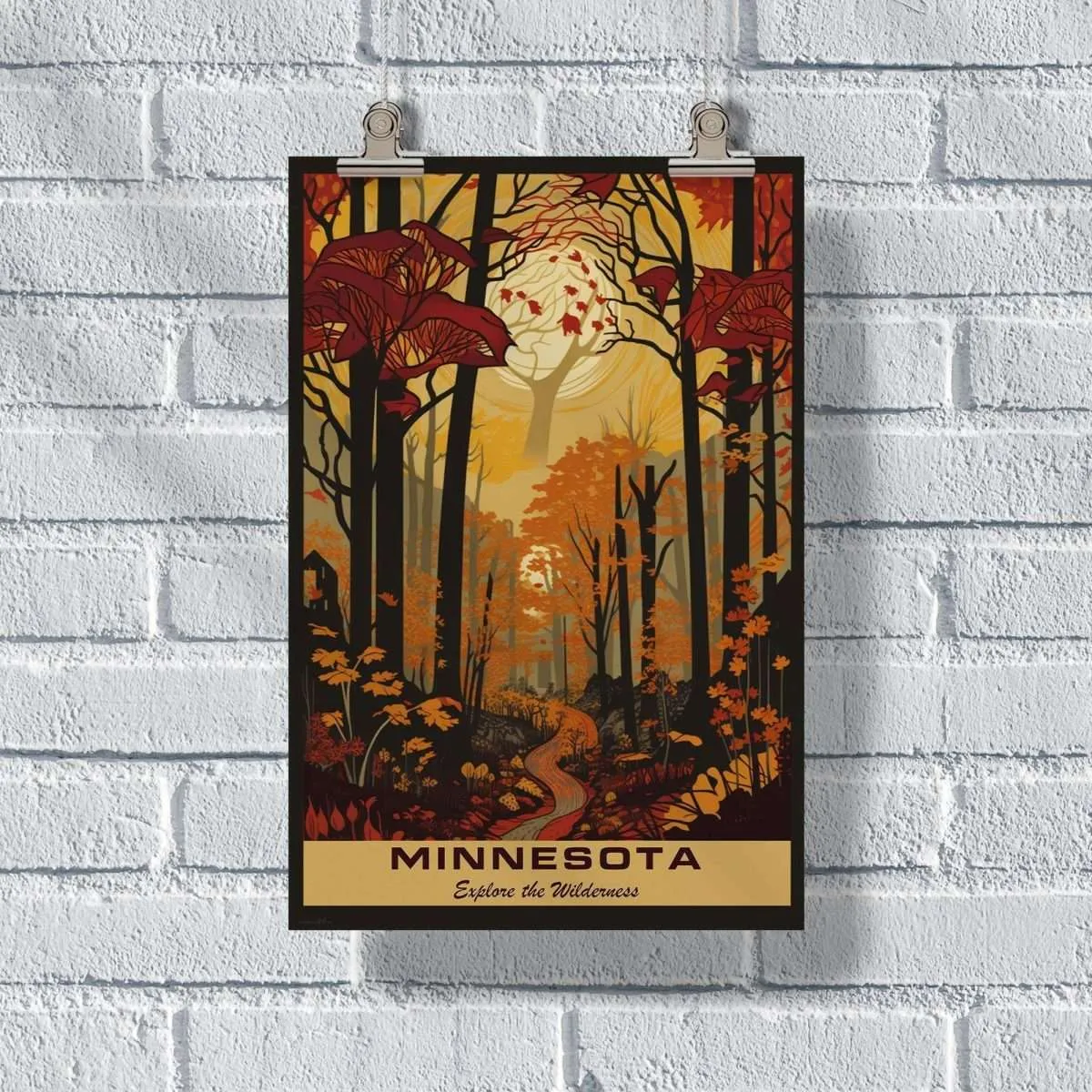 Minnesota Explore The Wilderness Poster