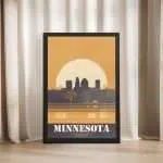 Minnesota Gopher State Framed Poster