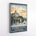 Minnesota Land Of 10,000 Lakes Canvas