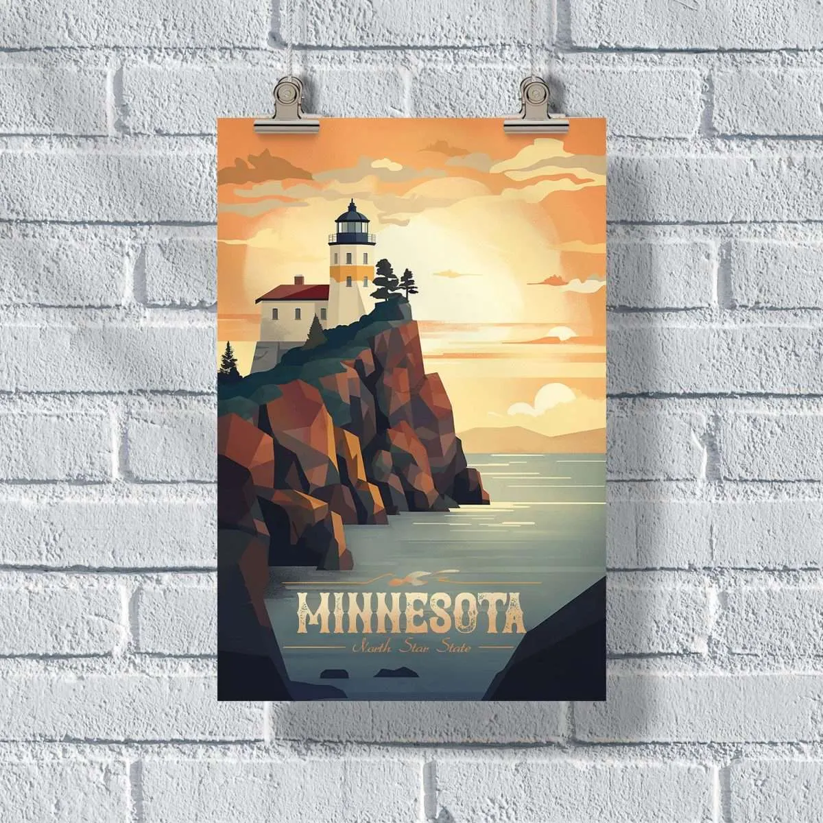 Minnesota North Star State Poster