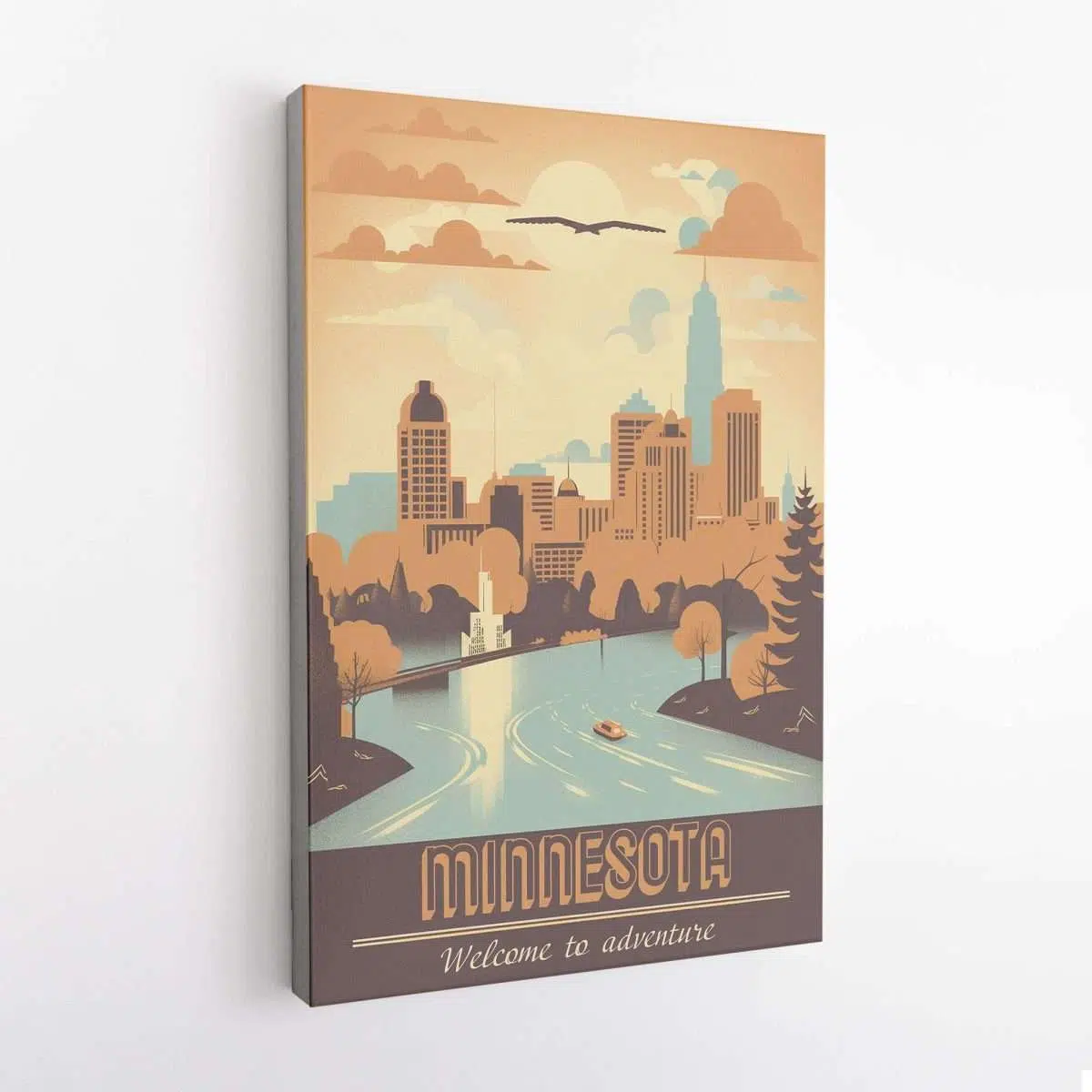 Minnesota Welcome To Adventore Canvas