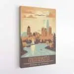 Minnesota Welcome To Adventore Canvas