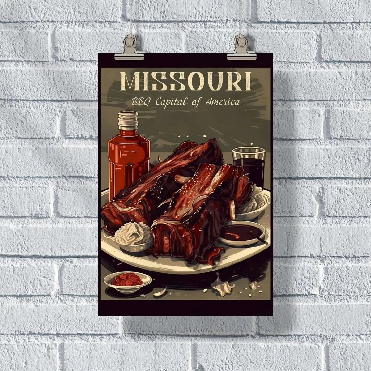 Missouri BBQ Capital Of America Poster