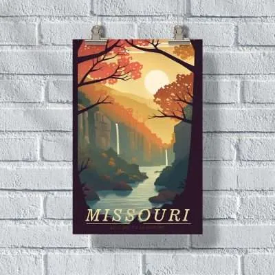 Missouri Welcome To Adventure Poster