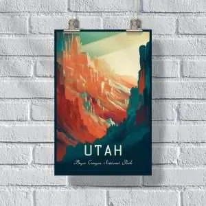 Utah Bryce Canyon National Park Poster