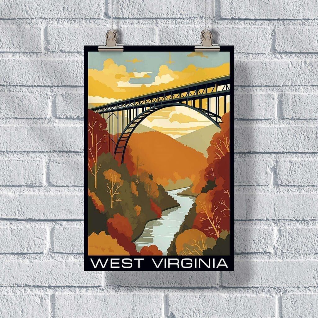 West Virginia New River Gorge Bridge Poster 2