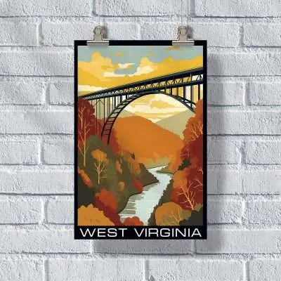 West Virginia New River Gorge Bridge Poster 2