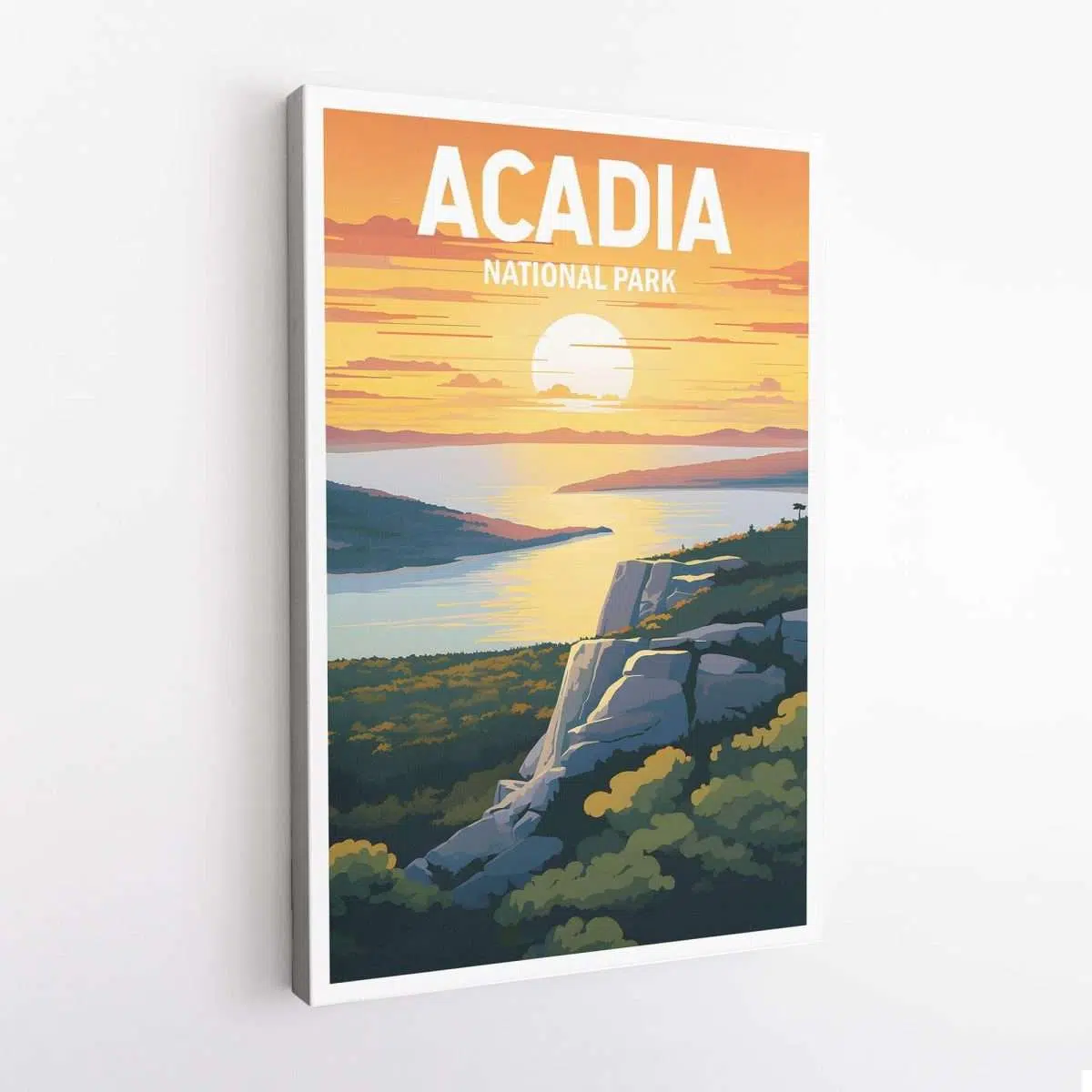 Acadia National Park Cadillac Mountain Dawn Canvas