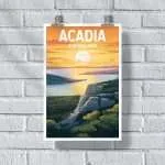 Acadia National Park Cadillac Mountain Dawn Poster