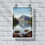 Acadia National Park Jordan Pond Reflections Poster