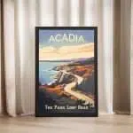 Acadia National Park Park Loop Road Adventure Framed Poster