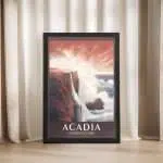 Acadia National Park Thunder Hole Spectacle Framed Poster