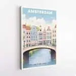 Amsterdam Canal District Canvas