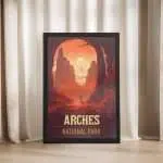 Arches National Park Fiery Furnace Labyrinth Framed Poster