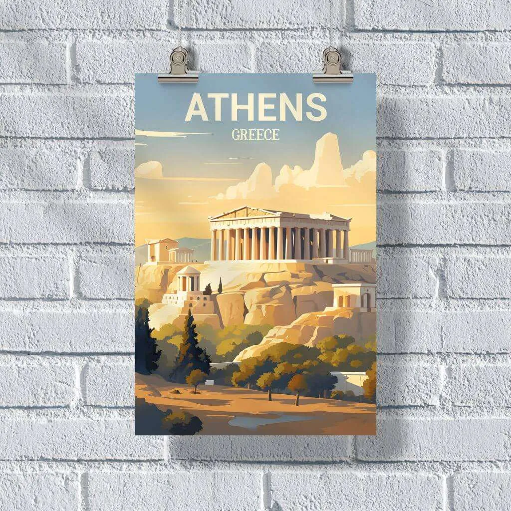 Athens Acropolis Poster