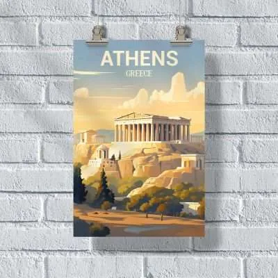 Athens Acropolis Poster