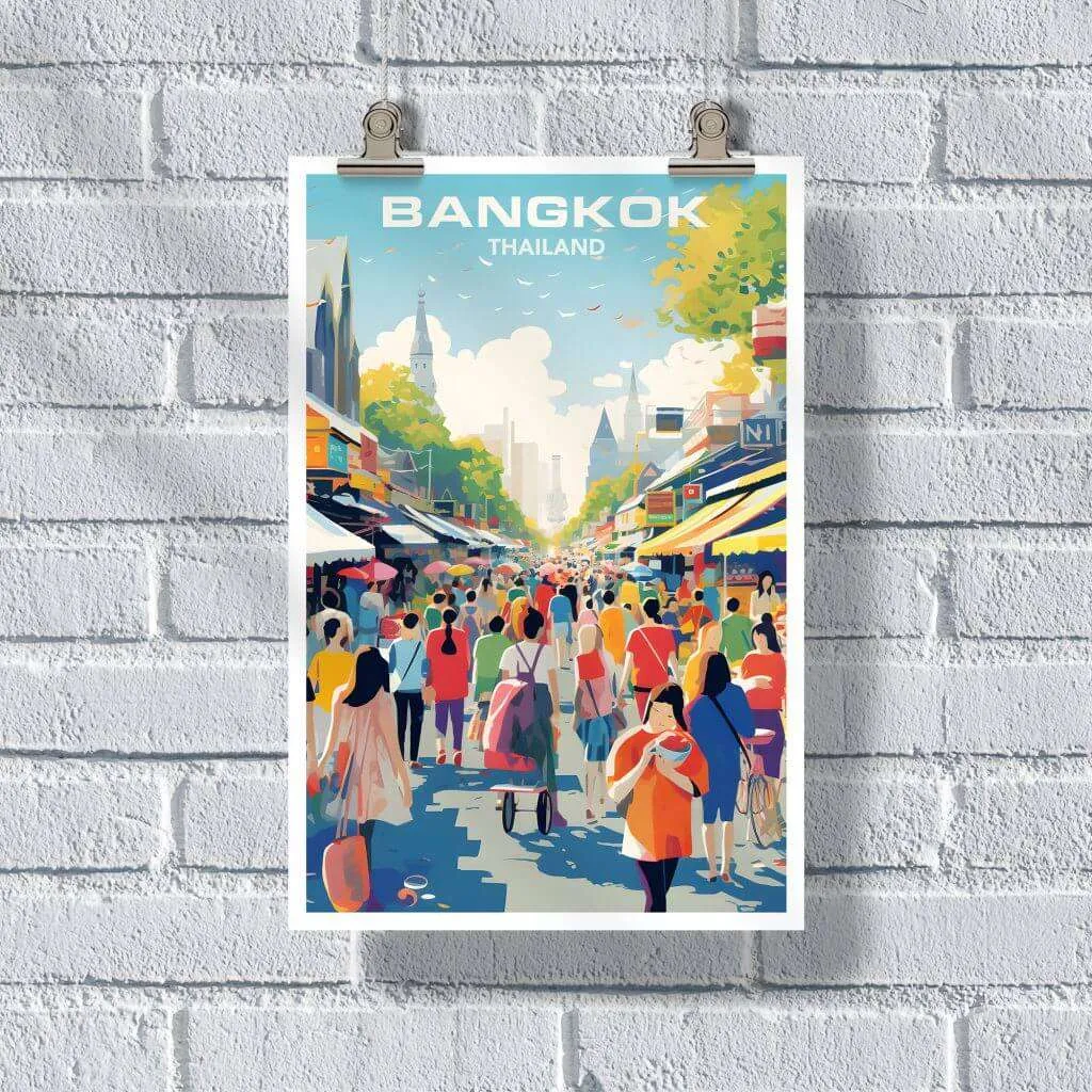 Bangkok Chatuchak Weekend Market Poster