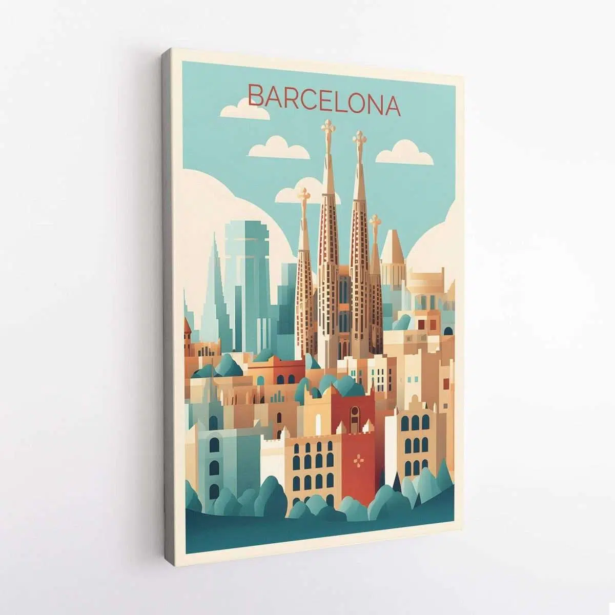 Barcelona Travel Canvas