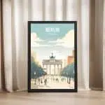 Berlin Brandenburg Gate Framed Poster