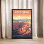 Bryce Canyon National Park Bryce Amphitheater Glow Framed Poster