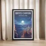 Bryce Canyon National Park Starry Night Overlook Framed Poster