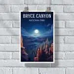 Bryce Canyon National Park Starry Night Overlook Poster