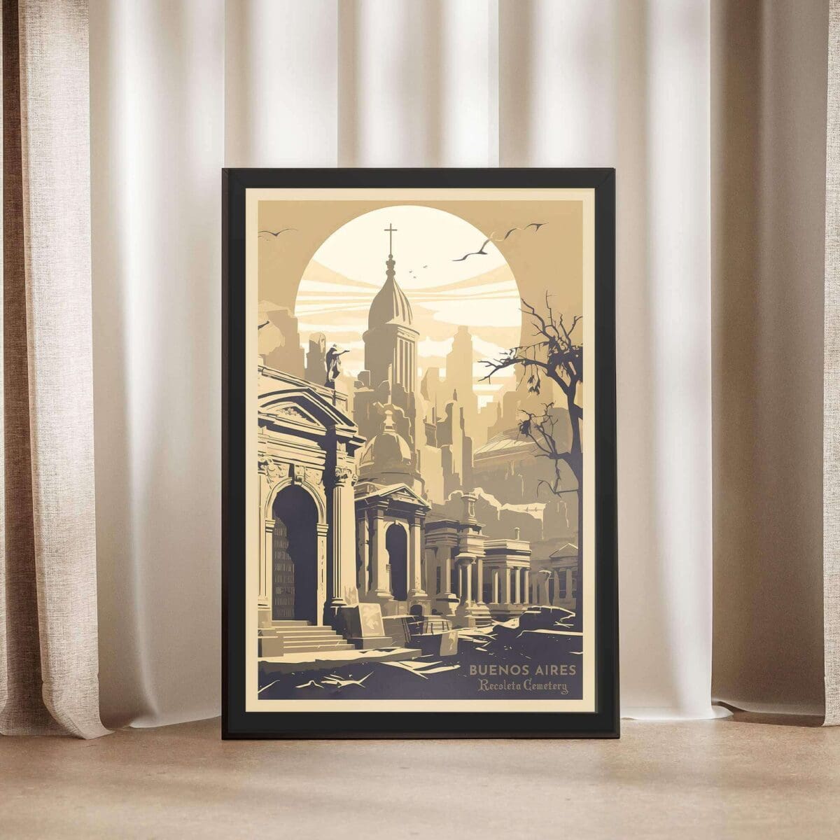 Buenos Aires Recoleta Cemetery Framed Poster