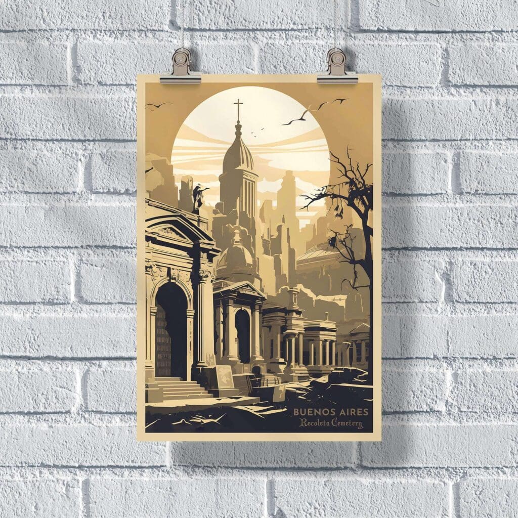 Buenos Aires Recoleta Cemetery Poster