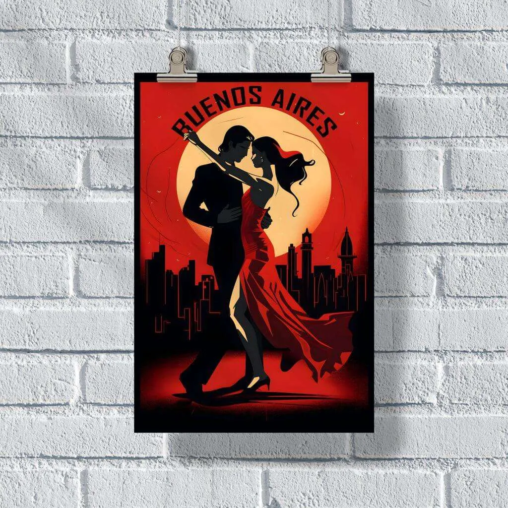 Buenos Aires Tango Dance Poster