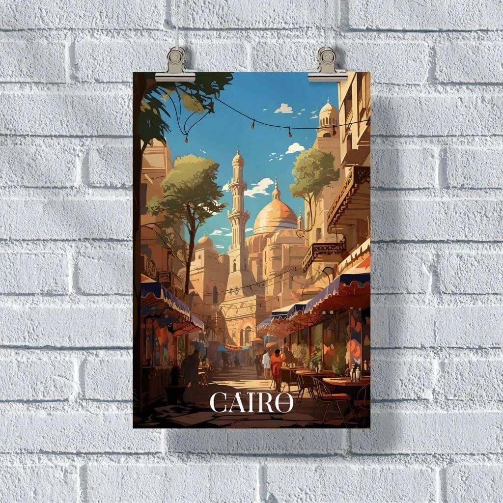 Cairo Khan El Khalili Bazaar Poster