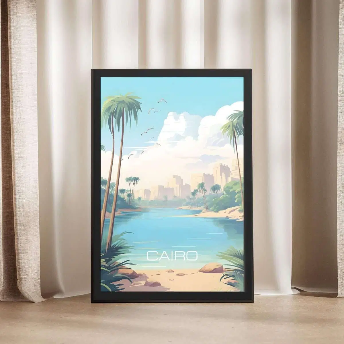 Cairo Nile River Framed Poster