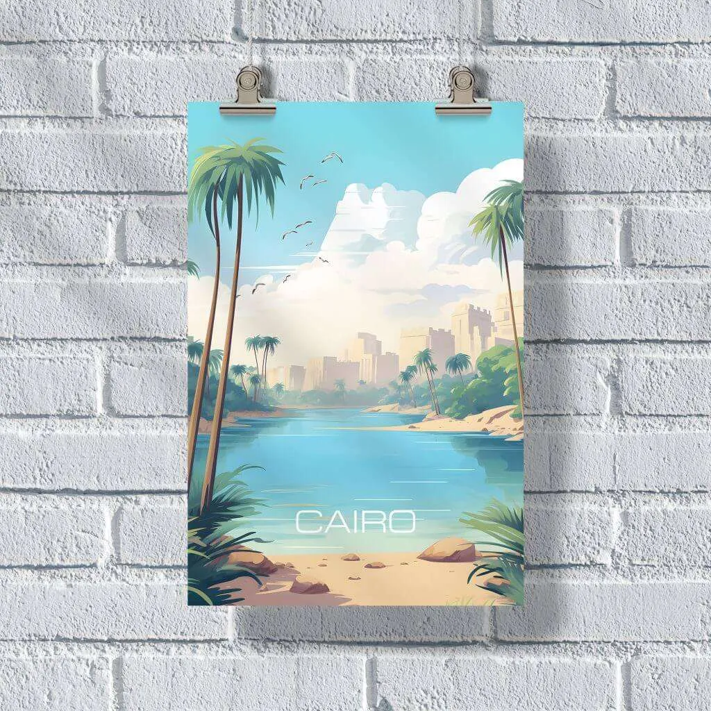 Cairo Nile River Poster