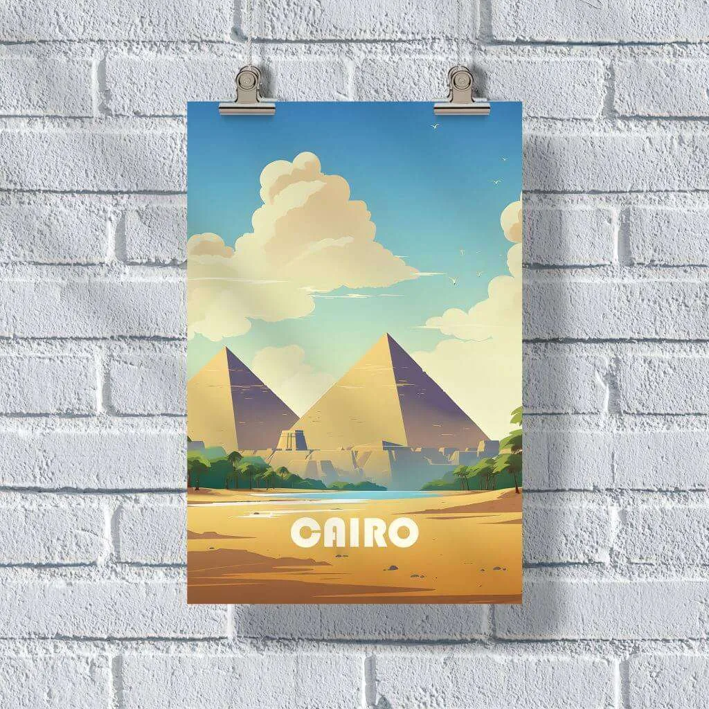 Cairo Pyramids Poster