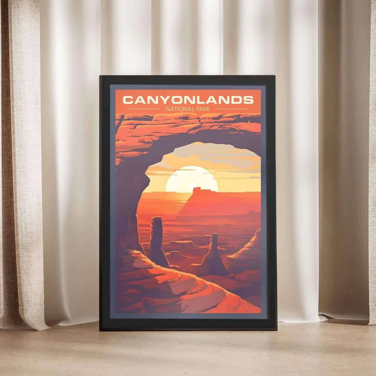 Canyonlands National Park Mesa Arch Sunrise Framed Poster